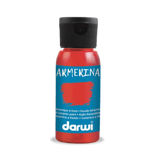 [DA038#420] Darwi Armerina koude keramiekverf, 50ml, Karmijnrood