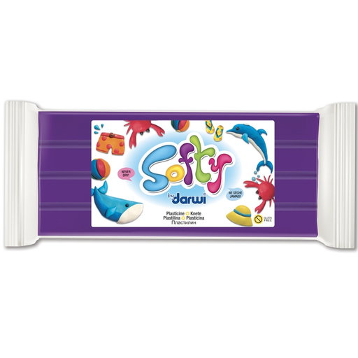 [8080#900] Darwi Softy Pâte à Modeler 500gr, Mauve