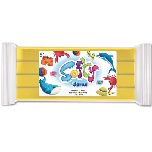 [8080#700] Darwi Softy Pâte à Modeler 500gr, Jaune