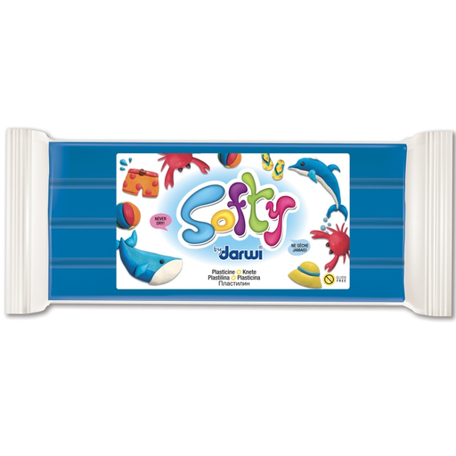 [8080#200] Darwi Softy Boetseerklei 500gr, Blauw