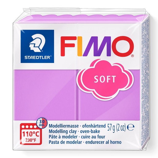 [S8020S#62] Fimo soft Boetseerklei, lavendel, 8020-62, 57g