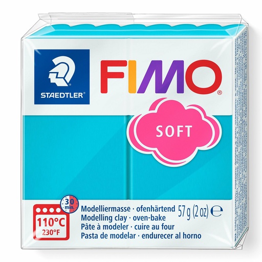 [S8020S#39] Fimo soft Boetseerklei, lagune, 8020-39, 57g