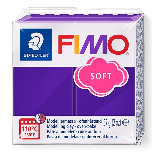 [S8020S#63] Fimo soft pâte à modeler 57g prune