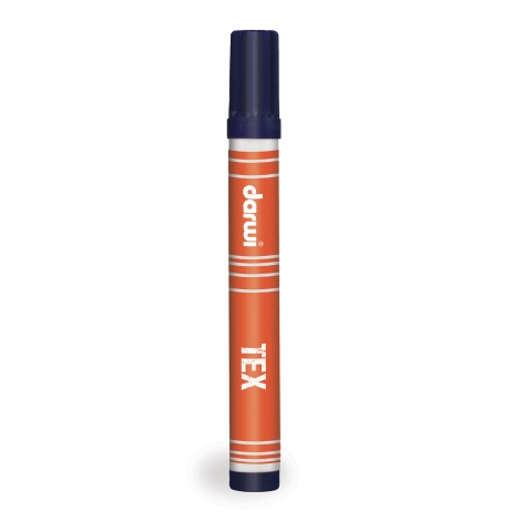 [0081#236] Textielstift Darwi tex opak, lijndikte 2mm - 6ml - donkerblauw