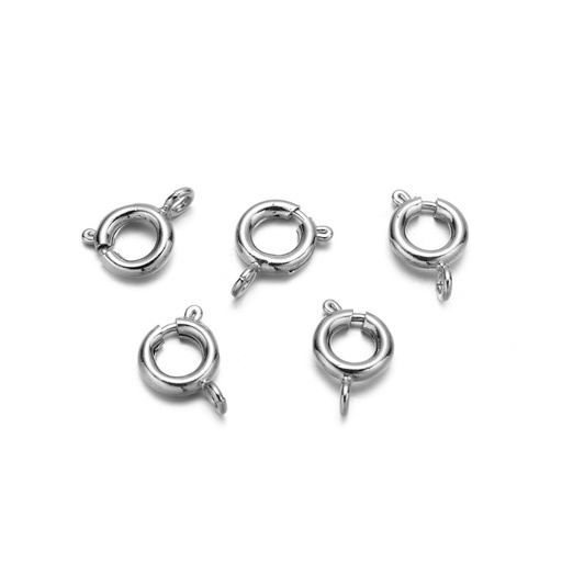 [P19055] Ringsluiting Zilver, 7 mm - 50 Stuks