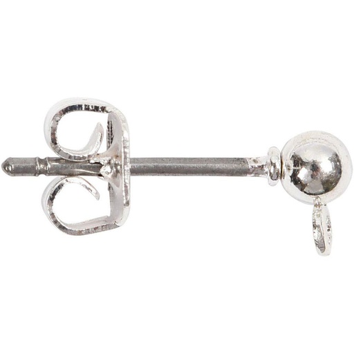 [P19137] Perceuse Oreille avec Oeill, Argent - 50 pièces