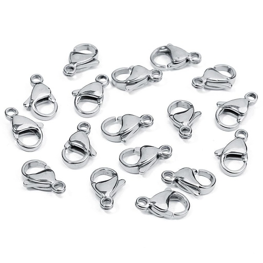 [P19040] Cartiersluiting Zilver, 13 mm - 50 Stuks