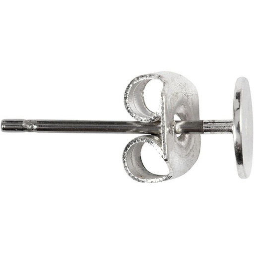 [P19135] Perceuse Oreille avec support, Argent - 50 pièces