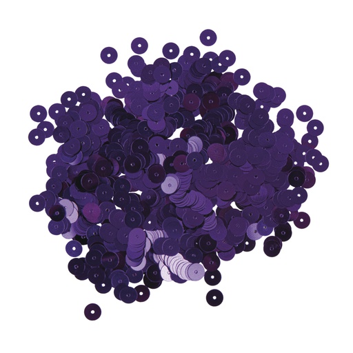 [R39268#39] Paillettes lisses, 6mm ø, lilas foncé, boîte 4000 pièces