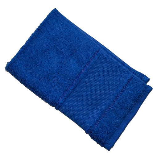 [B12270GT#06] Serviette d'invité Softline galon aida 30x50cm, bleu royal