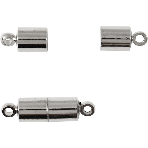 [P190114] Magneetsluiting Zilver - 20 Stuks