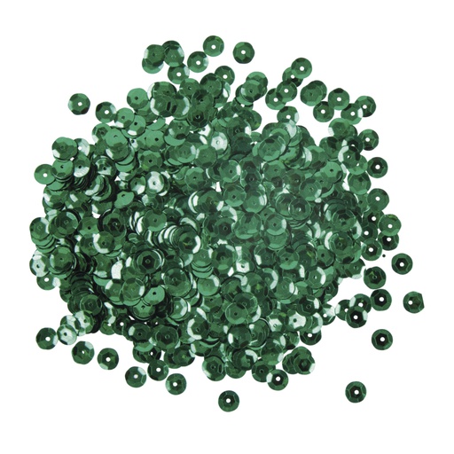 [R39270#12] Paillettes bombées, 6mm ø, bleu vert, boîte 4000pces