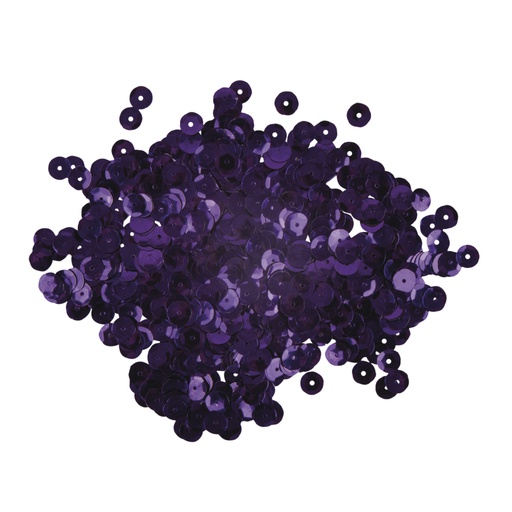 [R39270#39] Paillettes bombées, 6mm ø, lilas foncé, boîte 4000pces