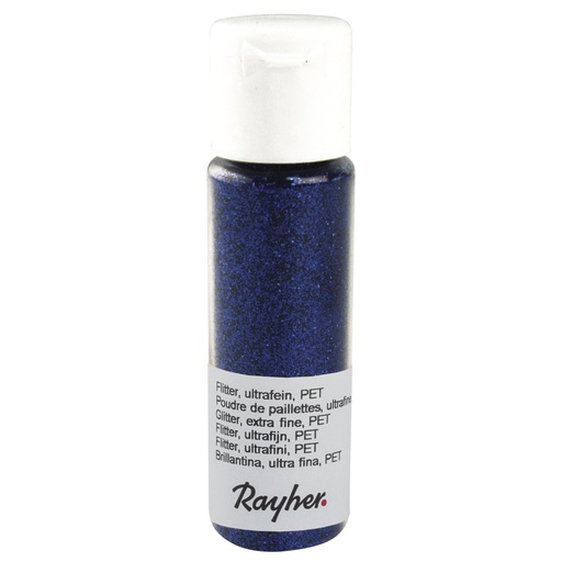 [R39420#383] Flitter ultrafijn, flesje à 20 ml - saffierblauw