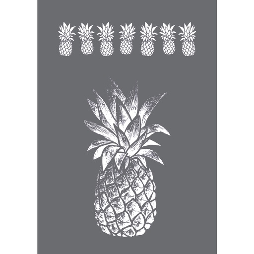 [R45089000] Pochoir de sérigraphie Ananas, DIN A4, 1pochoir+1spatule en sct.