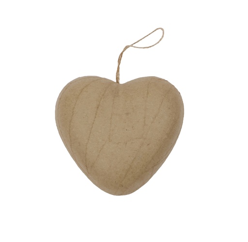 [DE-AC#686] Décopatch Déco - Kerstmis - Hart met koordje 2x1.8X1 cm, set 5 stuks