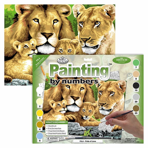 [RB-PJL#4] Painting by Numbers 286x390mm, Pride Of Lions