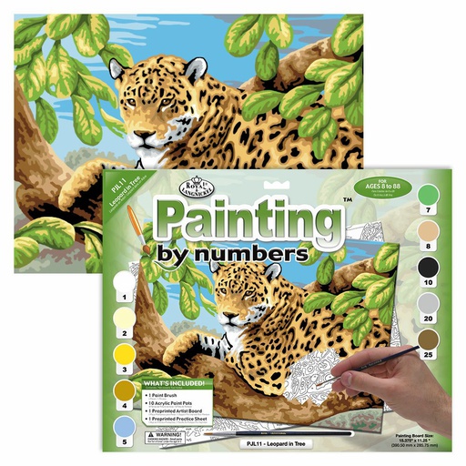 [RB-PJL#11] Painting by Numbers 286x390mm, Leopard In Tree