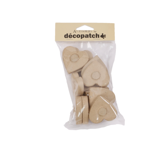 [DE-EV#024] Décopatch Déco - Set van 12 magneten - Hart