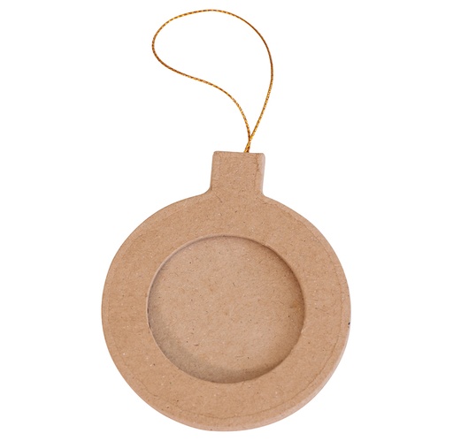 [DE-NO#050] Décopatch Kerstmis - Frame round Christmas ball to hang 