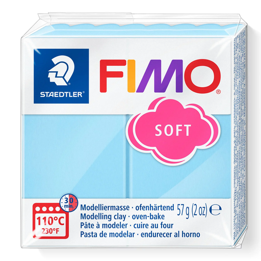 [S8020S#305] Fimo soft boetseerklei, 57gr - aqua