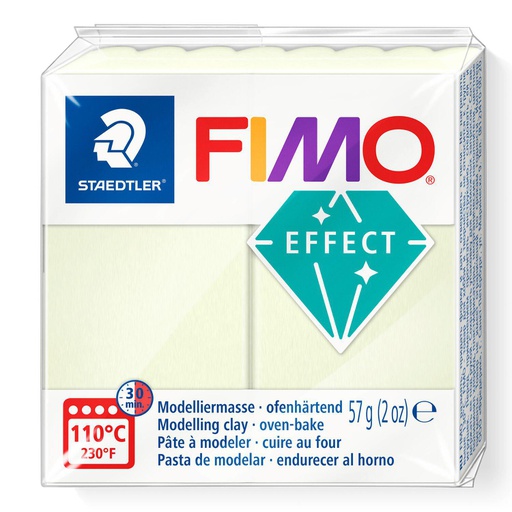 [S8020E#04] Fimo effect boetseerklei, 57gr - nachtlichtend