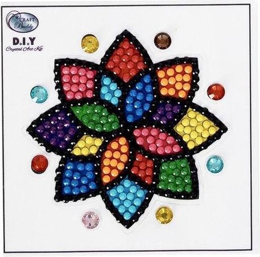 [CAMK#29] Crystal Art Motif 9x9cm, Mandala