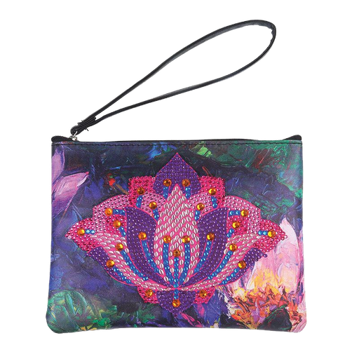 [CA#PK2] Crystal Art Pouch 15x18cm, Lovely Lotus