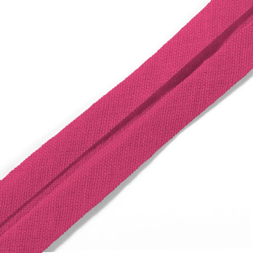 [9032#63] Biais coton 40/20 mm fuchsia, 30 m