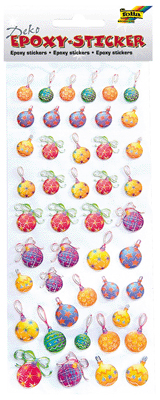 [FOL16204] Stickers Epoxy, Noël - Set 4