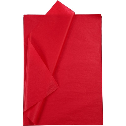 [FOL900#20] Zijdepapier 20g/m², 50x70cm, 26 vellen, rood