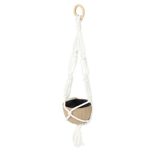 [DE-HD#068] Décopatch Deco - Petite suspension macramé avec cache-pot