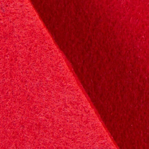 [2834#120] Hoedenvilt (70% Wol), 3mm dik, 600gr/m², Rood