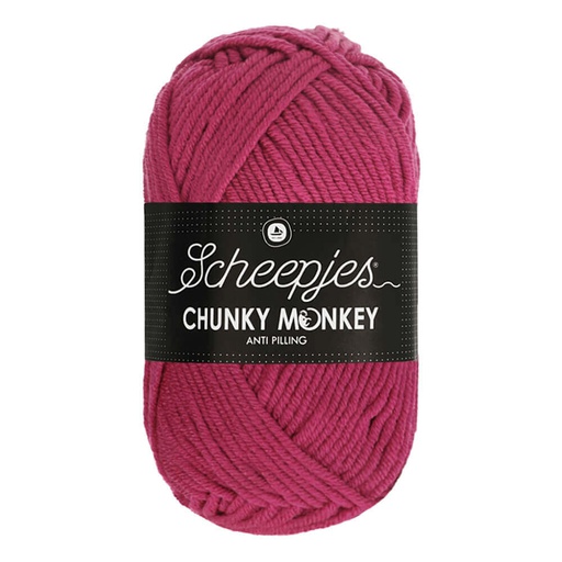 [CHU500#1827] Scheepjes Chunky Monkey 5x100g - 1827 Deep Fuchsia