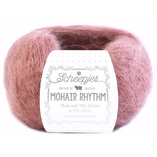 [MHR250#673] Scheepjeswol Mohair Rhythm, 10x25gr, 70% Mohair/30% microvezel, kleur " Foxtrot"