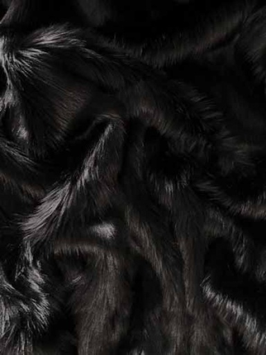 [W160#18] Peluche, largeur 150cm Noir