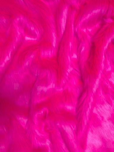 [W160#19] Peluche, largeur 150cm Rose fluo