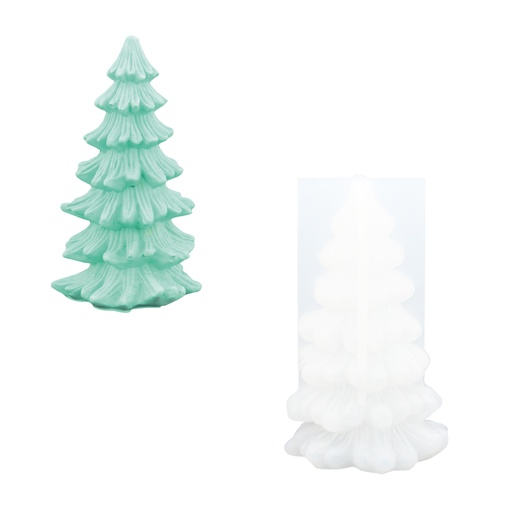 [UC106#0154] Moule en silicone 7,4cm x 12,5cm - Sapin de Noël