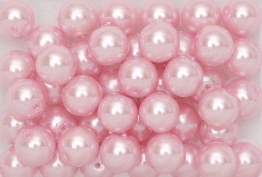 [P12#612] Perles de Cire , 8mm, 200gr, Rose