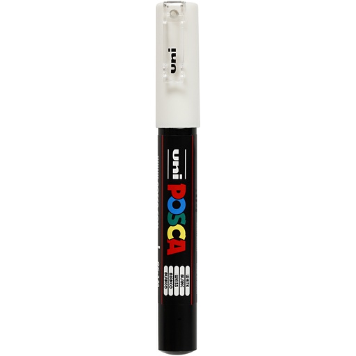 [CR273052] Posca verfstift PC1MC Extrafijne conische punt - Wit