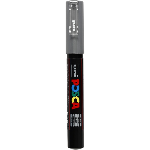 [CR273805] Posca verfstift PC1MC Extrafijne conische punt - Zilver