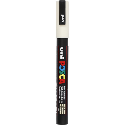 [CR274019] Posca verfstift PC3M Fijne conische punt - Ivoor