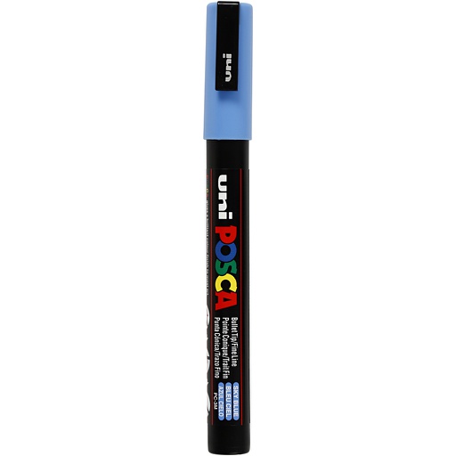 [CR274031] Posca verfstift PC3M Fijne conische punt - Helderblauw