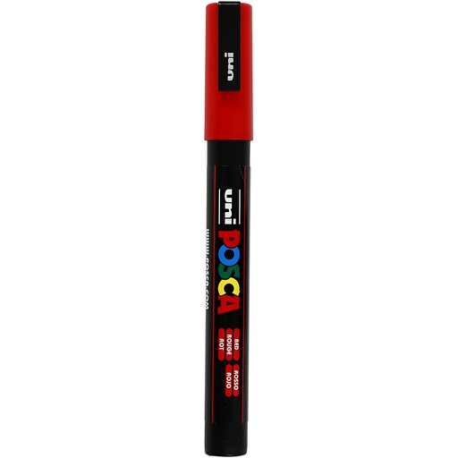 [CR274040] Posca verfstift PC3M Fijne conische punt - Rood