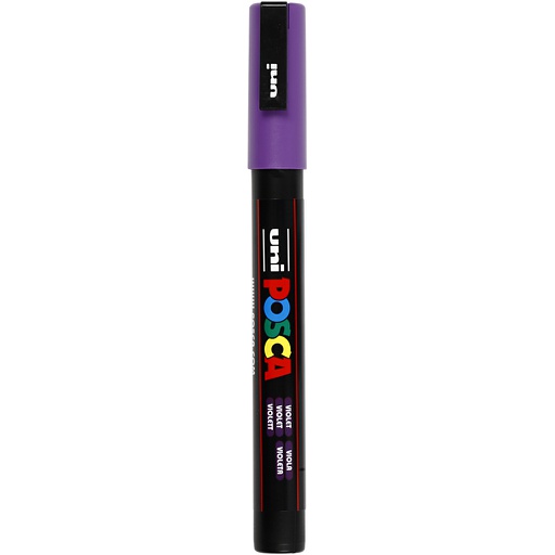 [CR274055] Posca verfstift PC3M Fijne conische punt - Paars