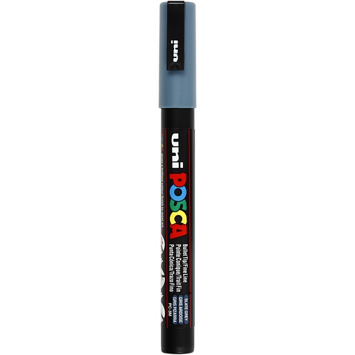 [CR274096] Posca verfstift PC3M Fijne conische punt - Leigrijs