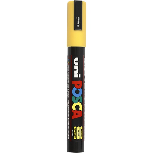 [CR276044] Posca Verfstift medium conische punt Geel