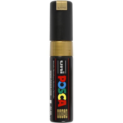 [CR278810] Posca verfstift PC8K Brede & schuin afgeschneden punt - Goud