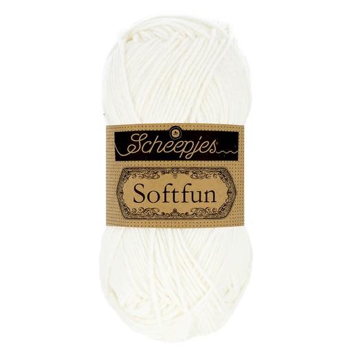 [SF500#2412] Scheepjes Softfun 10x50g - 2412 Snow