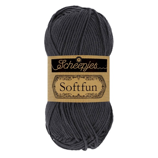 [SF500#2601] Scheepjes Softfun 10x50g - 2601 Graphite